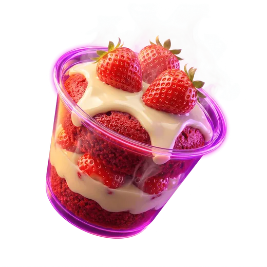 Red Velvet Strawberry Cake Cup from the So Famous menu